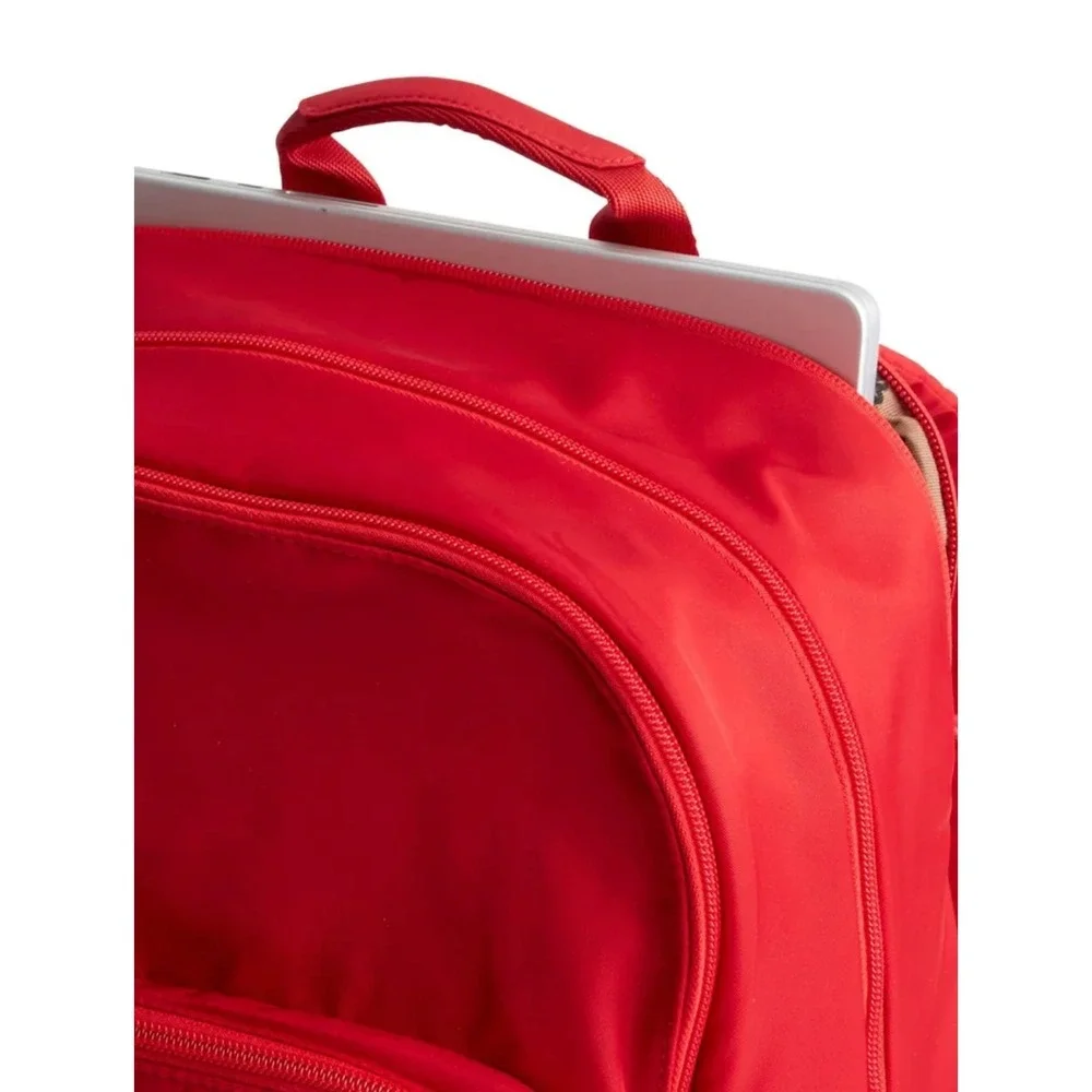 Vera Bradley backpack Large Bancroft Nylon Goji Berry Red‎ Bookbag NEW $150
